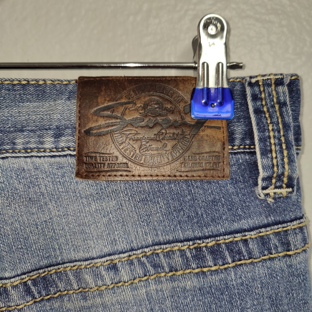 seven7  women's vintage straight jeans size W30X20L - Picture 8 of 14